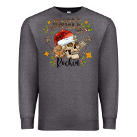 Charcoal Heather jingle bell rock black Premium Sweatshirt - CowhideDigitalArt
