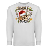 Dove Grey jingle bell rock black Premium Sweatshirt - CowhideDigitalArt