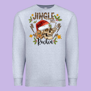 Jingle Bell Rock Black Premium Sweatshirt Designed By Cowhidedigitalart
