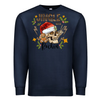 Navy jingle bell rock black Premium Sweatshirt - CowhideDigitalArt