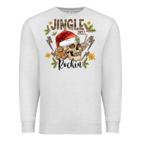 Oatmeal Heather jingle bell rock black Premium Sweatshirt - CowhideDigitalArt