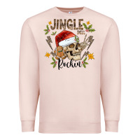 Pale Pink jingle bell rock black Premium Sweatshirt - CowhideDigitalArt