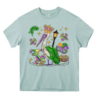 Arona mardi gras pelican Heavy Core Tee - MaliasSmallBusiness