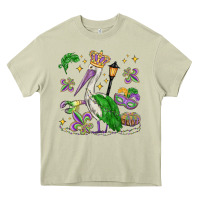Mossy mardi gras pelican Heavy Core Tee - MaliasSmallBusiness