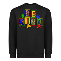 Black Be kind Heavyweight Sweatshirt - CowGirlArtShop