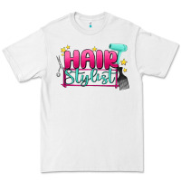 White hair stylist Premium Tee - MaliasSmallBusiness