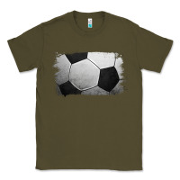 Army Green Soccer Ball Brushstroke Classic Tee - RanaPortraitStore