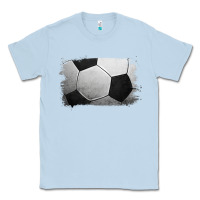 Dusty Blue Soccer Ball Brushstroke Classic Tee - RanaPortraitStore