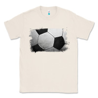 Natural Soccer Ball Brushstroke Classic Tee - RanaPortraitStore