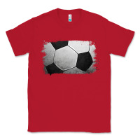 Red Soccer Ball Brushstroke Classic Tee - RanaPortraitStore