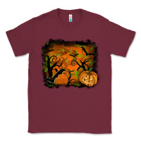 Burgundy Halloween Background Classic Tee - RanaPortraitStore