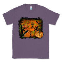 Lavender Halloween Background Classic Tee - RanaPortraitStore