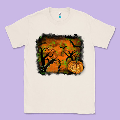 Halloween Background Classic Tee Designed By Ranaportraitstore