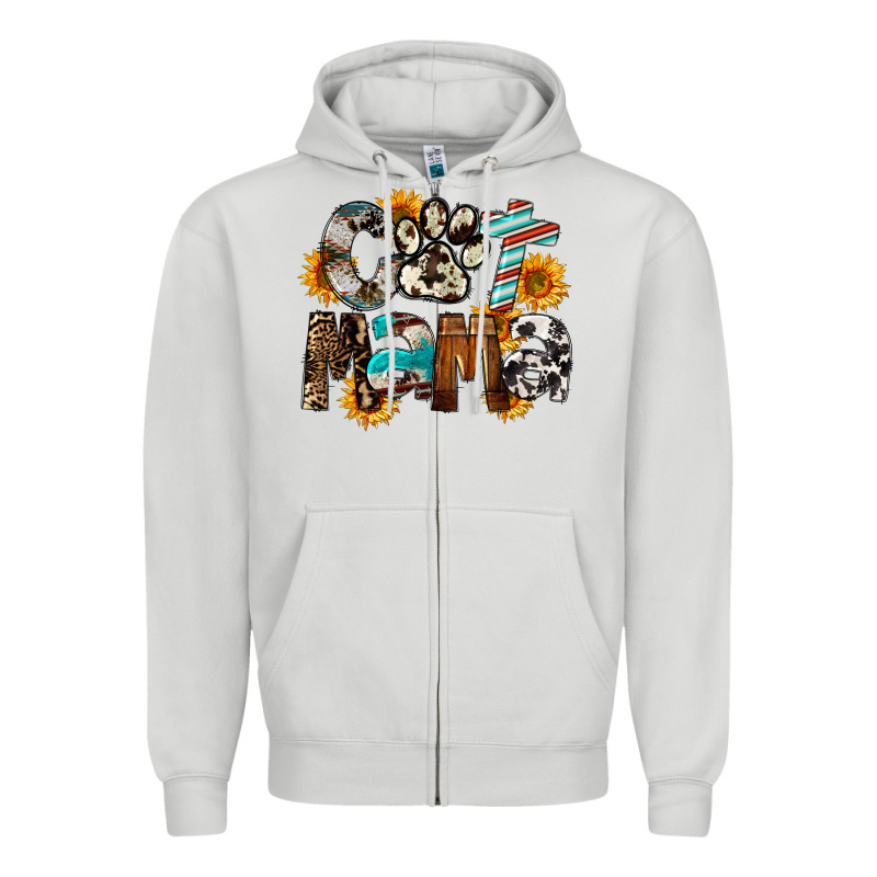 Western Cat Mama Mother's Day Zipper Hoodie by FaDigitalArtStudio | Teevron