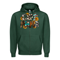 Sports Green Western Cat Mama Mother's Day Zipper Hoodie - FaDigitalArtStudio