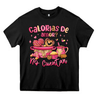 Black calorias de amor no cuentan mexican valentines day Heavy Core Tee - MaliasSmallBusiness