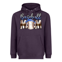 Plum Baseball Mom Heavyweight Hoodie - CowhideDigitalArt