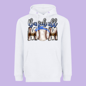 Baseball Mom Heavyweight Hoodie Designed By Cowhidedigitalart