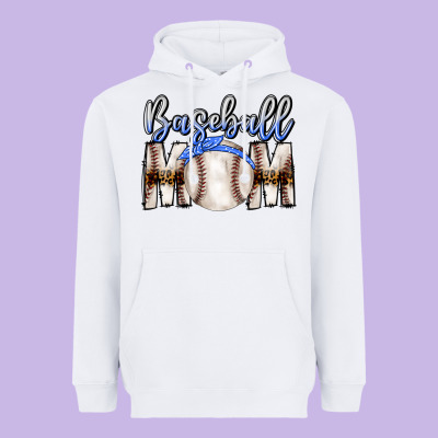 Baseball Mom Heavyweight Hoodie Designed By Cowhidedigitalart