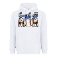White Baseball Mom Heavyweight Hoodie - CowhideDigitalArt