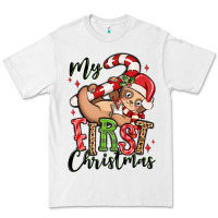 White my first christmas cute christmas sloth Premium Tee - MaliasSmallBusiness