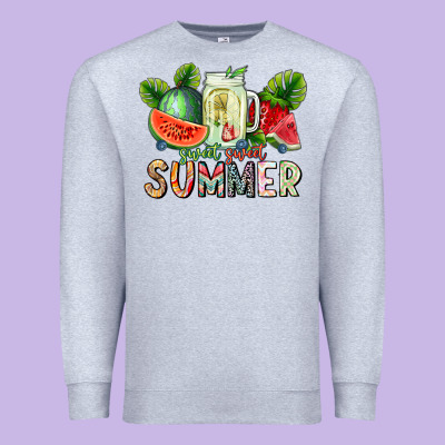 Sweet Sweet Summer Premium Sweatshirt Designed By Cowhidedigitalart