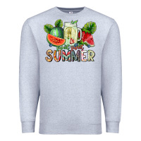 Heather Grey Sweet Sweet Summer Premium Sweatshirt - CowhideDigitalArt