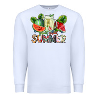 White Sweet Sweet Summer Premium Sweatshirt - CowhideDigitalArt