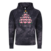 Cloud Black Christmas Tree Flamingo Vintage Hoodie - Bettercallsaul