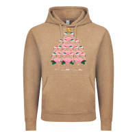 Vintage Coffee Christmas Tree Flamingo Vintage Hoodie - Bettercallsaul