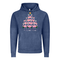 Christmas Tree Flamingo Vintage Hoodie | Teevron