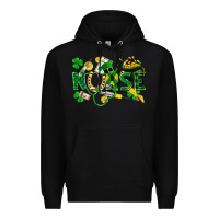 Black nurse st patrick Premium Hoodie - FaDigitalArtStudio