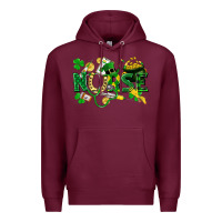 Burgundy nurse st patrick Premium Hoodie - FaDigitalArtStudio