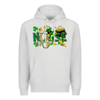 Dove Grey nurse st patrick Premium Hoodie - FaDigitalArtStudio