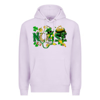 Lilac nurse st patrick Premium Hoodie - FaDigitalArtStudio