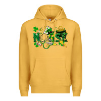 Mustard nurse st patrick Premium Hoodie - FaDigitalArtStudio