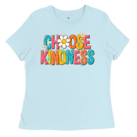 Baby Blue choose kindness Ladies Tee - NancyCooperArtShop