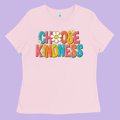 Choose Kindness Ladies Tee Designed By Nancycooperartshop