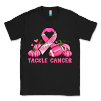 Black tackle cancer pumpkins football and ribbon breast cancer awareness Classic Tee - Jasminsmagicworld