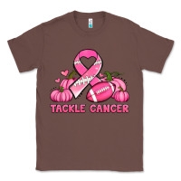 Chestnut tackle cancer pumpkins football and ribbon breast cancer awareness Classic Tee - Jasminsmagicworld