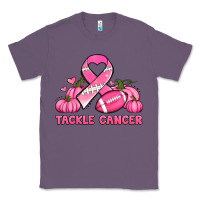 Lavender tackle cancer pumpkins football and ribbon breast cancer awareness Classic Tee - Jasminsmagicworld