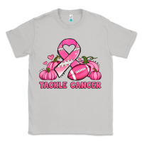 Moon Dust tackle cancer pumpkins football and ribbon breast cancer awareness Classic Tee - Jasminsmagicworld
