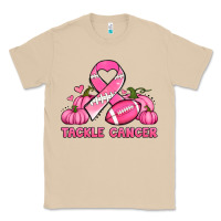 Mushroom tackle cancer pumpkins football and ribbon breast cancer awareness Classic Tee - Jasminsmagicworld