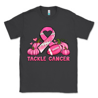 Smoke tackle cancer pumpkins football and ribbon breast cancer awareness Classic Tee - Jasminsmagicworld