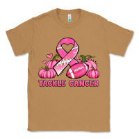 Toasted Coconut tackle cancer pumpkins football and ribbon breast cancer awareness Classic Tee - Jasminsmagicworld