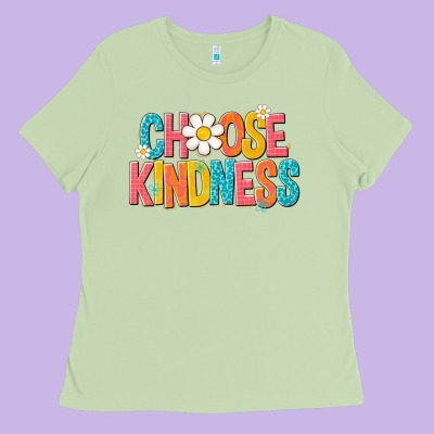 Choose Kindness Ladies Tee Designed By Nancycooperartshop