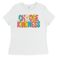 White choose kindness Ladies Tee - NancyCooperArtShop