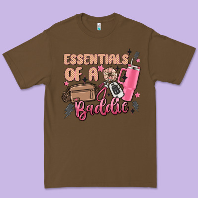 Essentials Of A Baddie Premium Tee Designed By Maliassmallbusiness