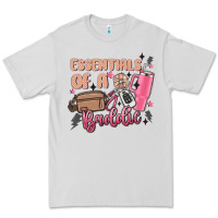 Dove Grey essentials of a baddie Premium Tee - MaliasSmallBusiness
