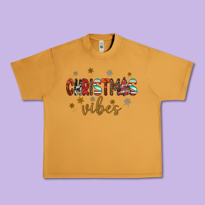 Christmas Vibes Urban Heavy Tee Designed By Jahusdesignshop